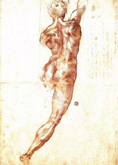 Michelangelo Buonarroti Study for a Nude